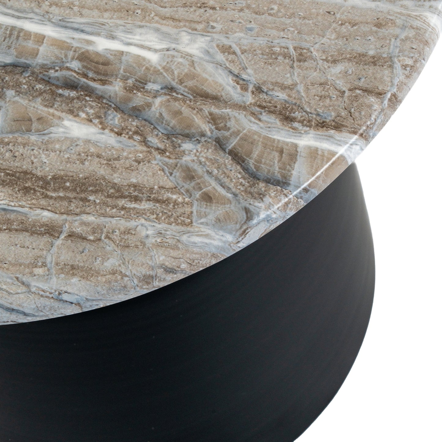 Oryn Stone Round Side Table