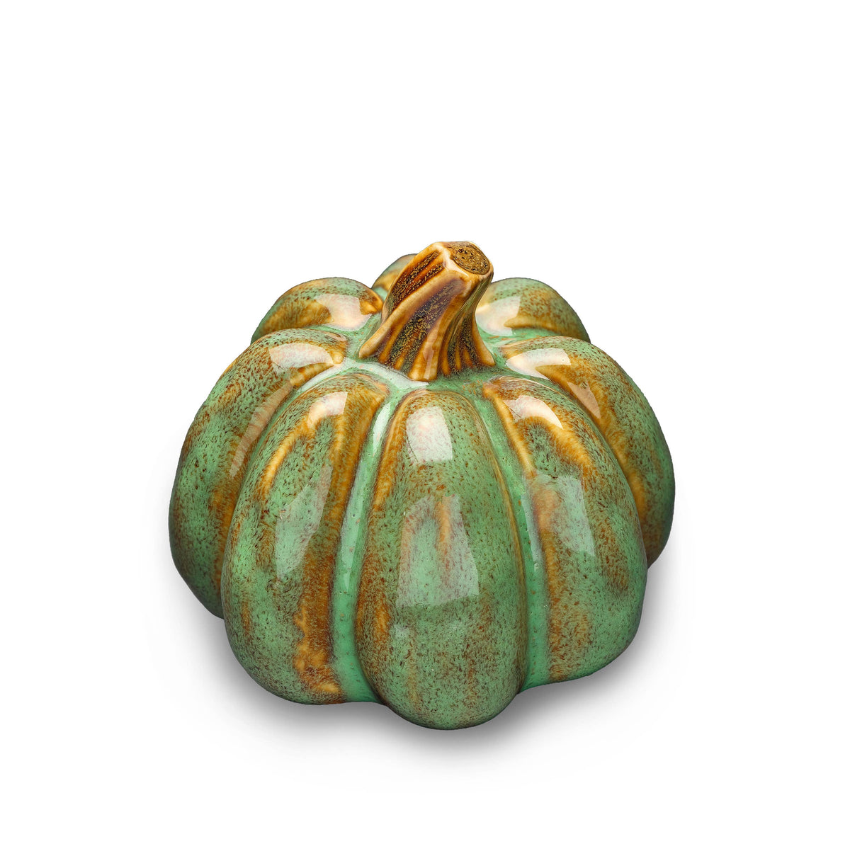 Green Stoneware Pumpkin