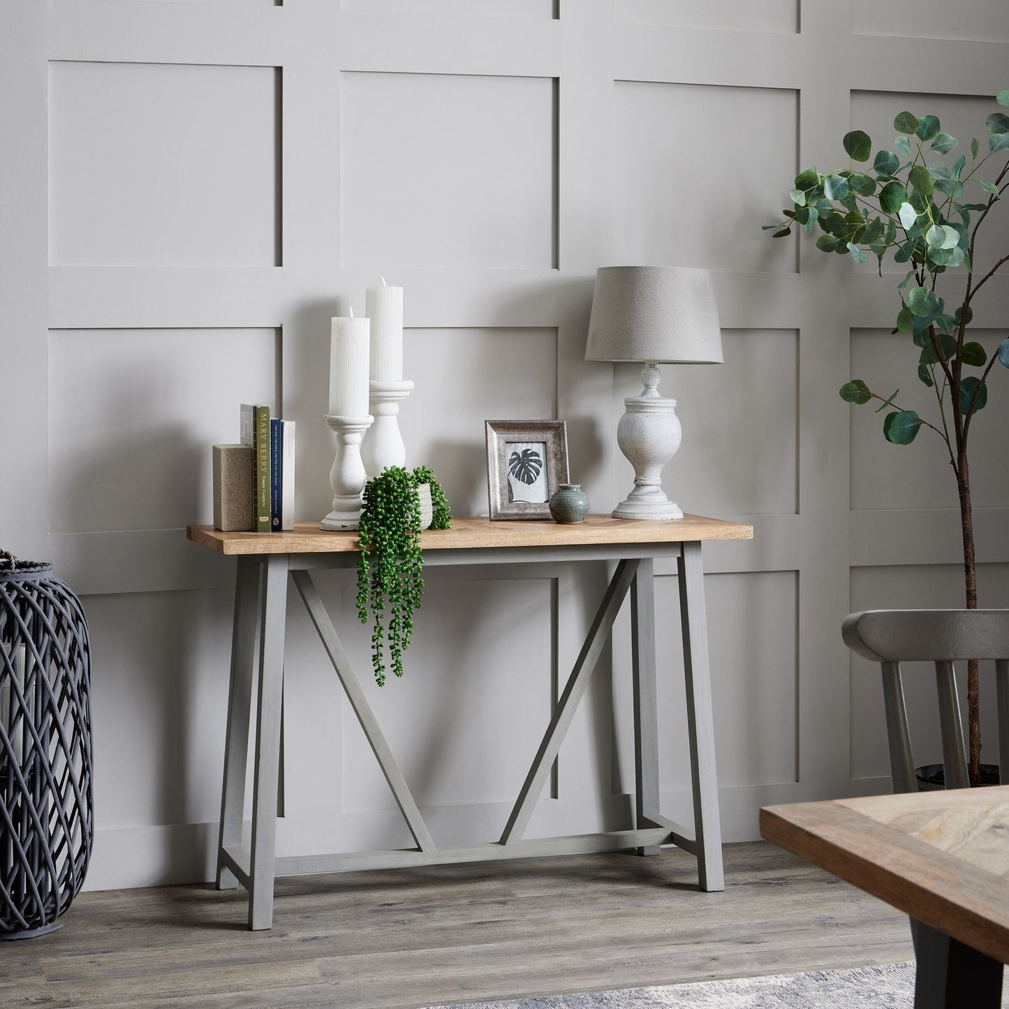 Ravello Washed Wood Table Lamp