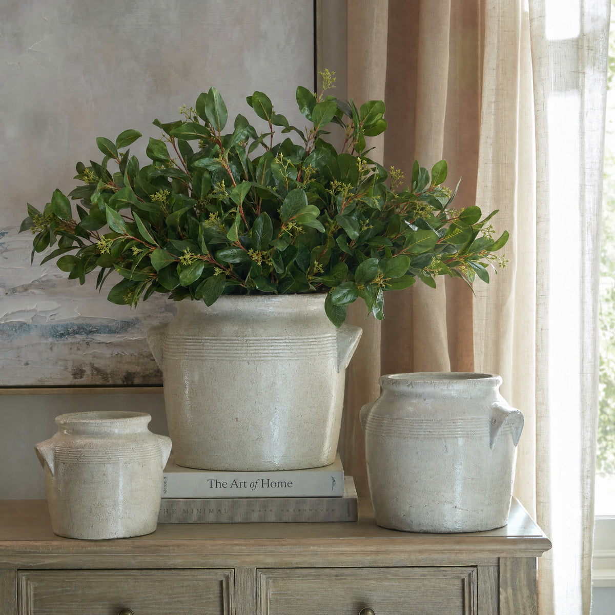 Summer Seeded Eucalyptus Stems – Set of 3