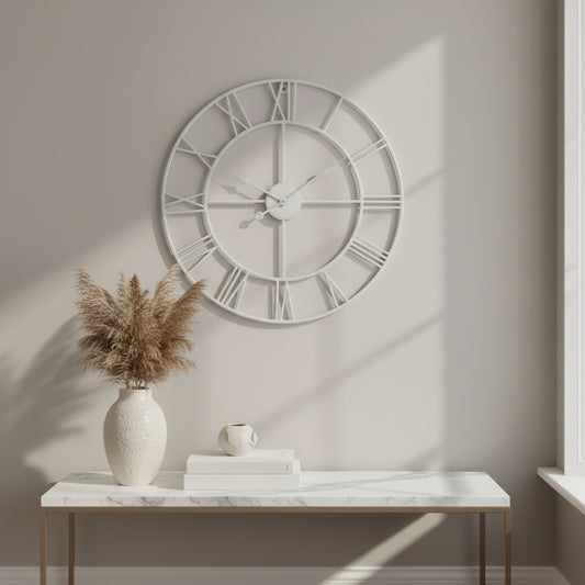 White Skeleton Wall Clock