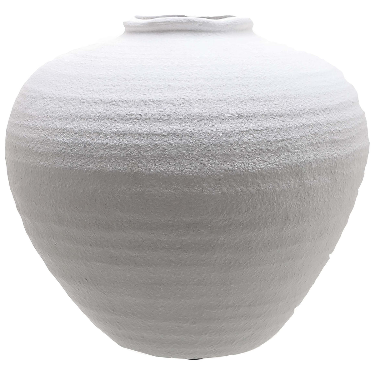 Hadley Large White Ceramic Vase