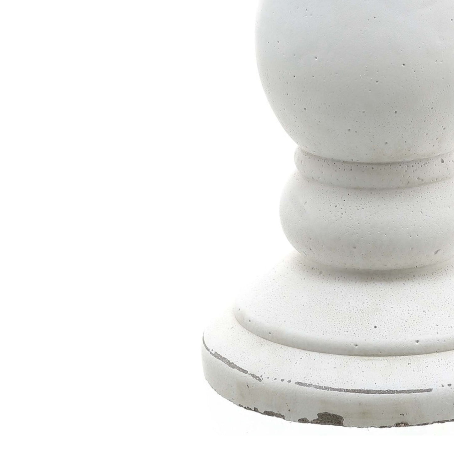 Aveline Matt White Ceramic Candle Holder – Small