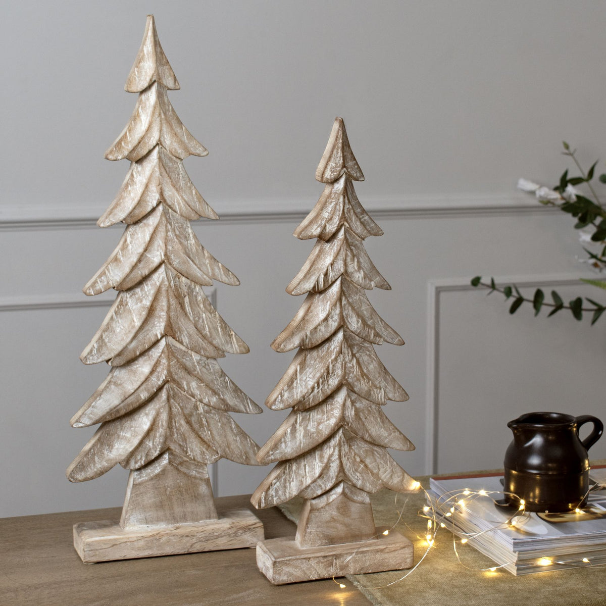 Carved Wooden Christmas Tree