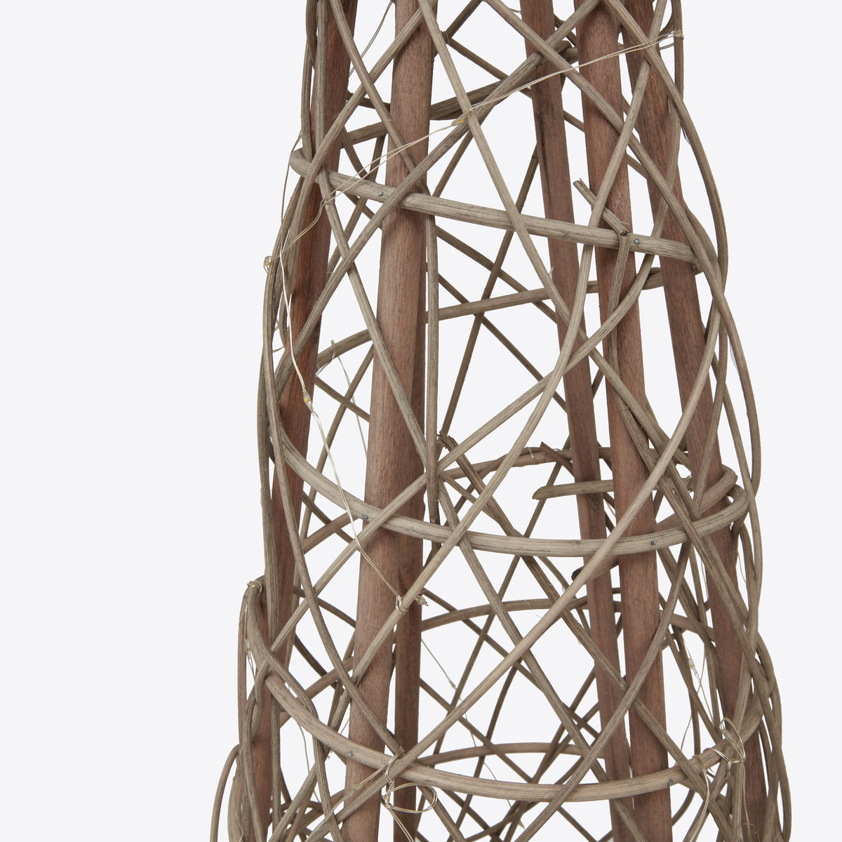 Natural LED Wicker Christmas Tree - Small