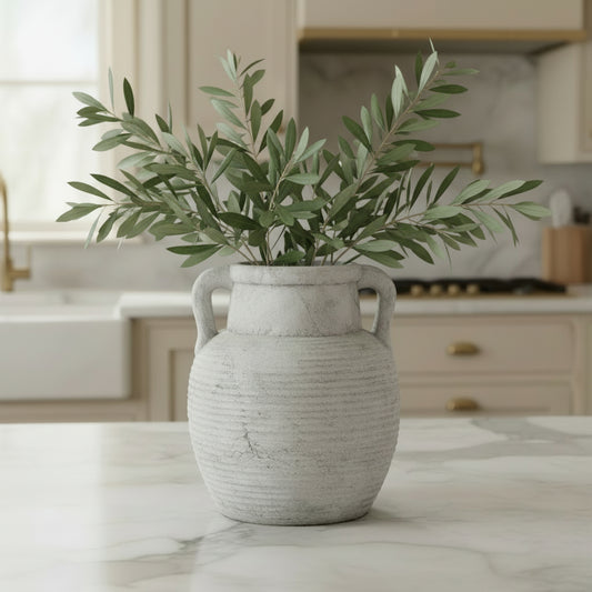 Athena Stone Amphora Pot