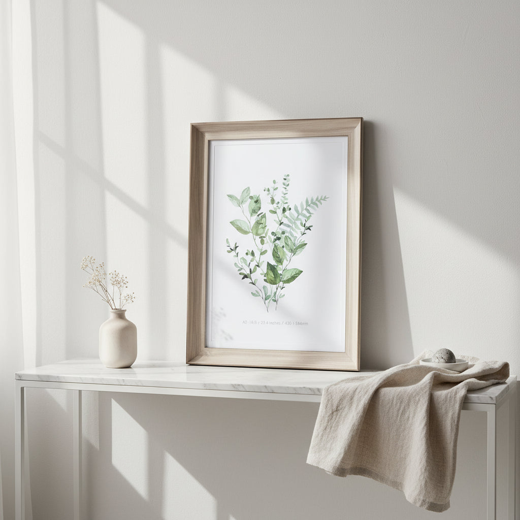 White Washed A2 Picture Frame