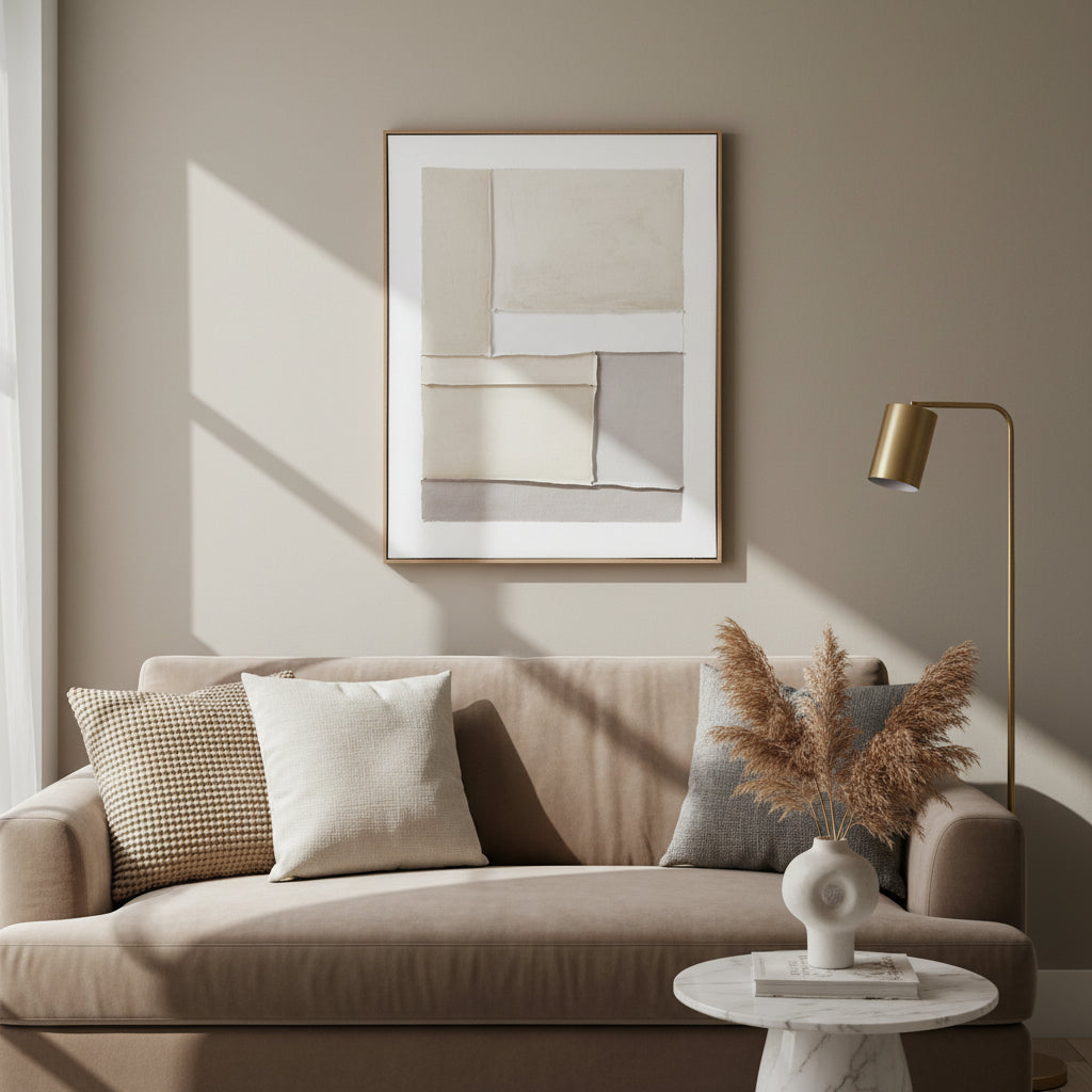 Contempo Alpha Framed Painting On Canvas