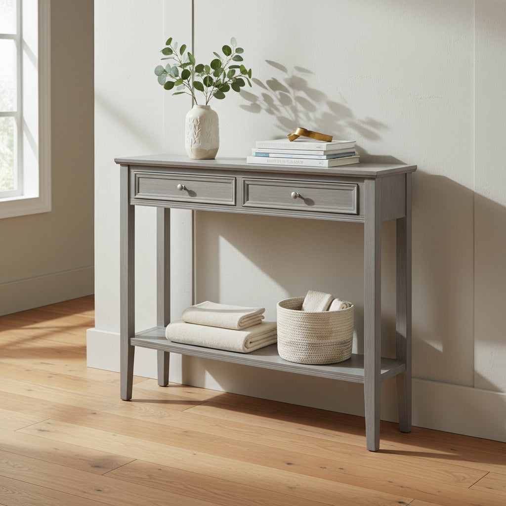 The Serene Collection Two Drawer Console Table