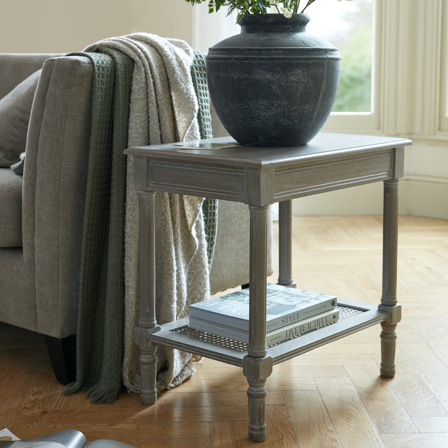 The Serene Collection Rattan Side Table