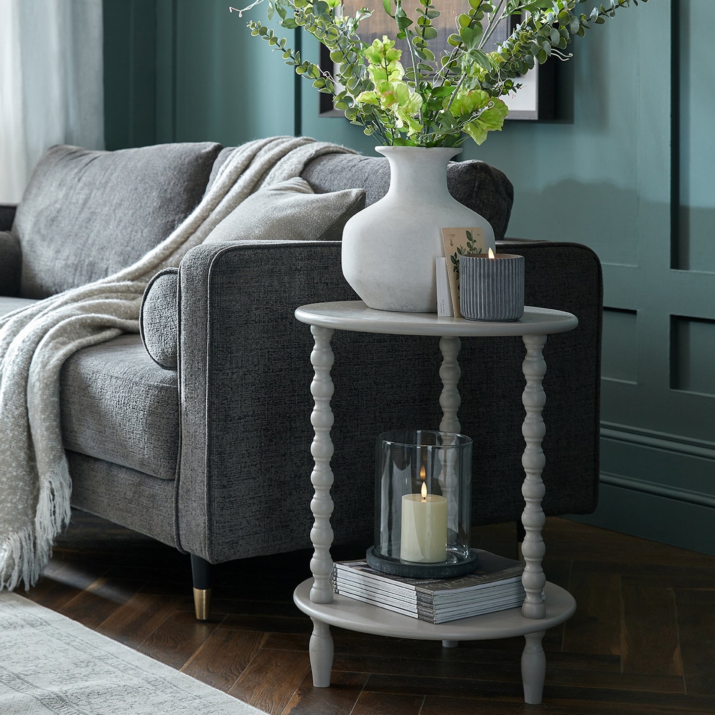Darcy Squat Stone Vase