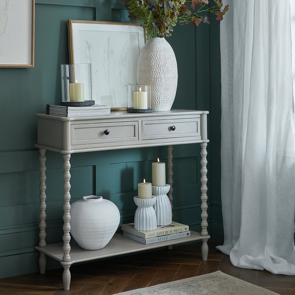 Cambria Two Drawer Console Table
