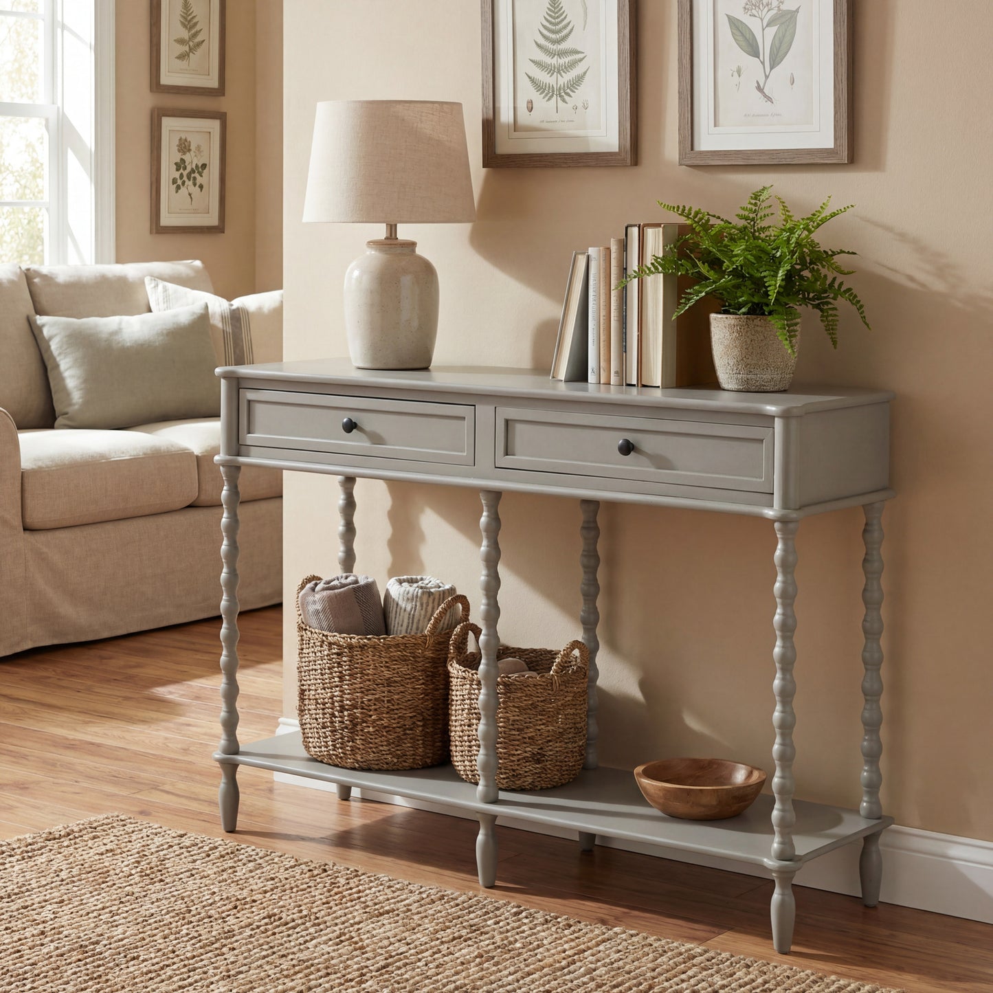 Camden Large Two Drawer Console Table