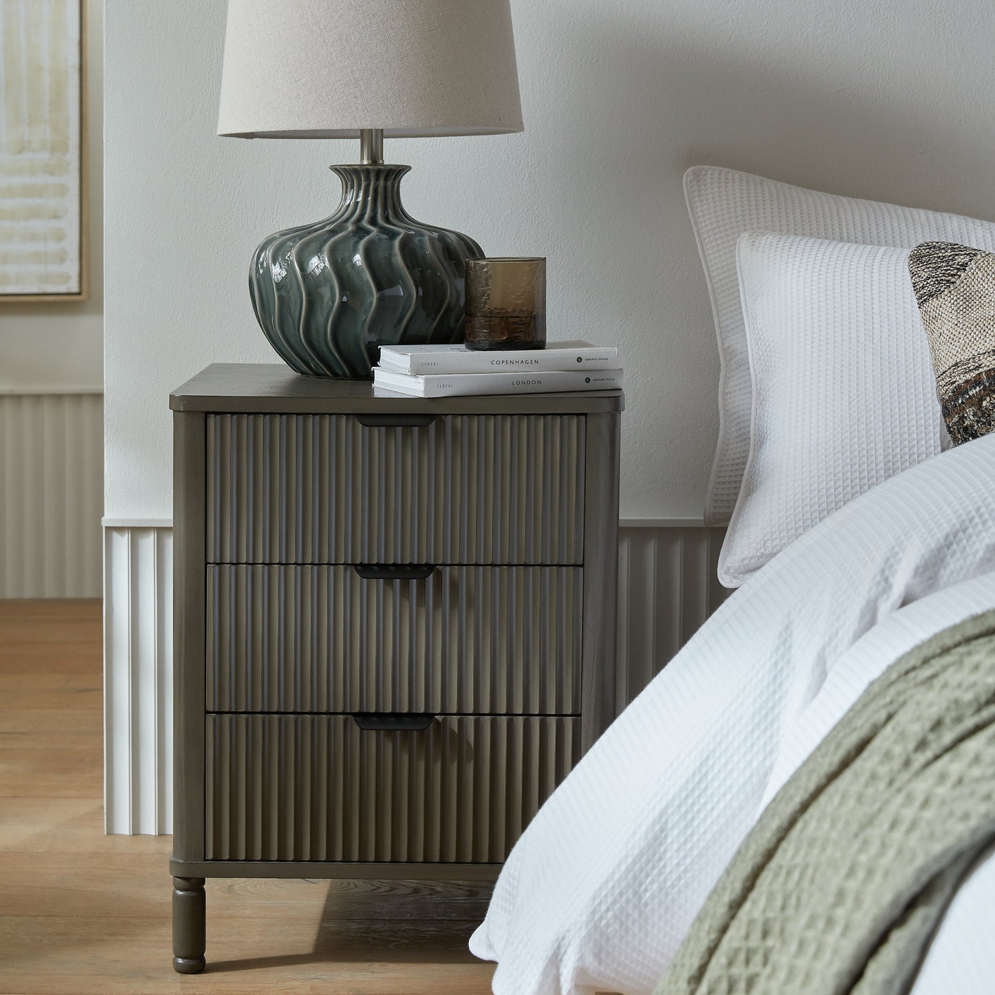 Marlow Collection 3 Drawer Bedside Table