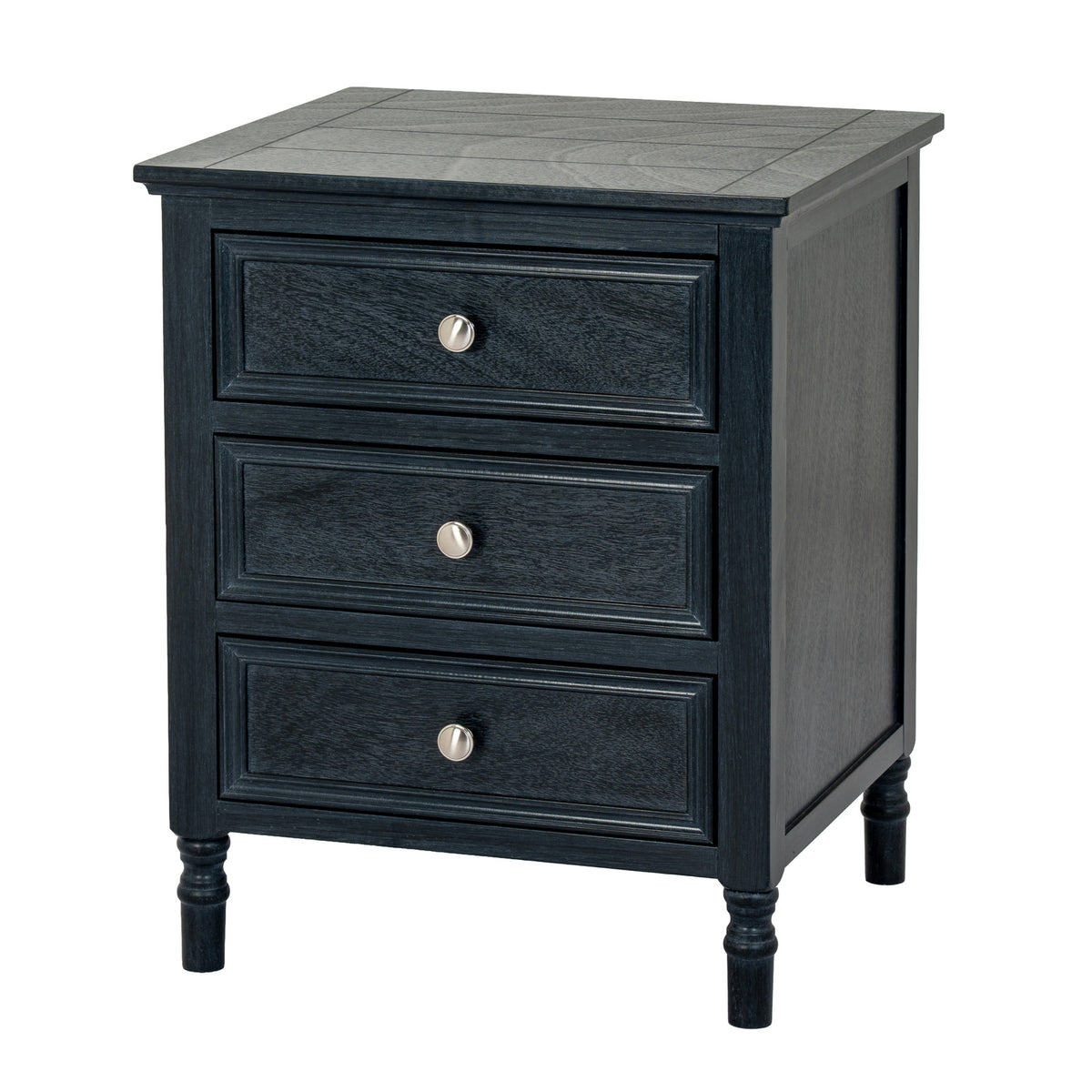 Ashbourne Three Drawer Bedside Table