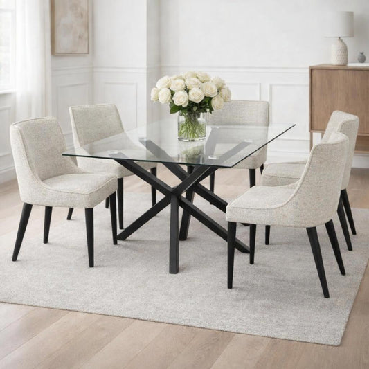 Monza Glass Dining Table