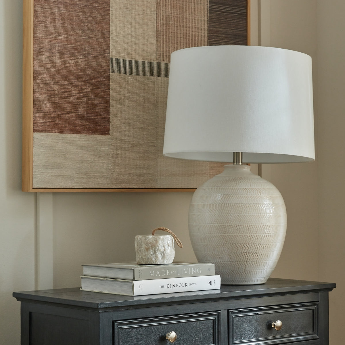 Elodie Textured Ceramic Table Lamp