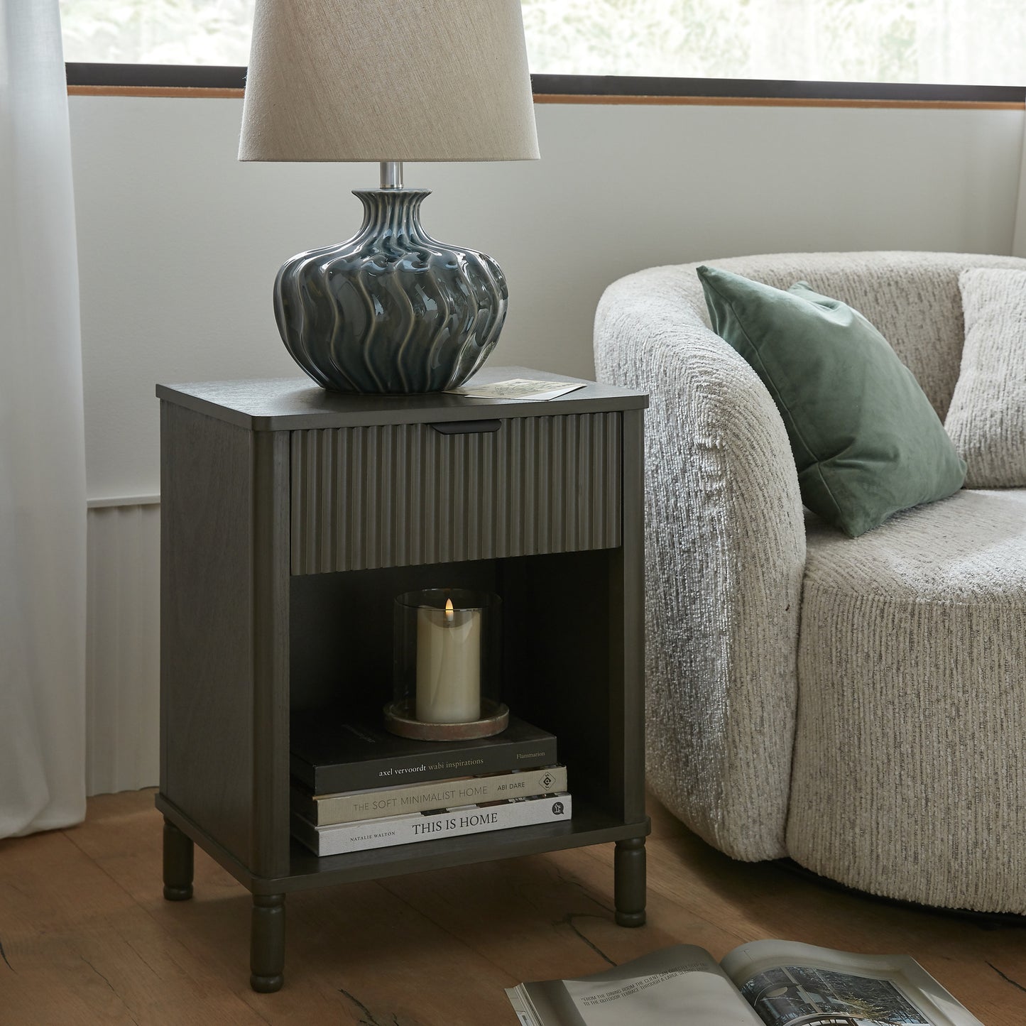 Venice Ripple Ceramic Table Lamp