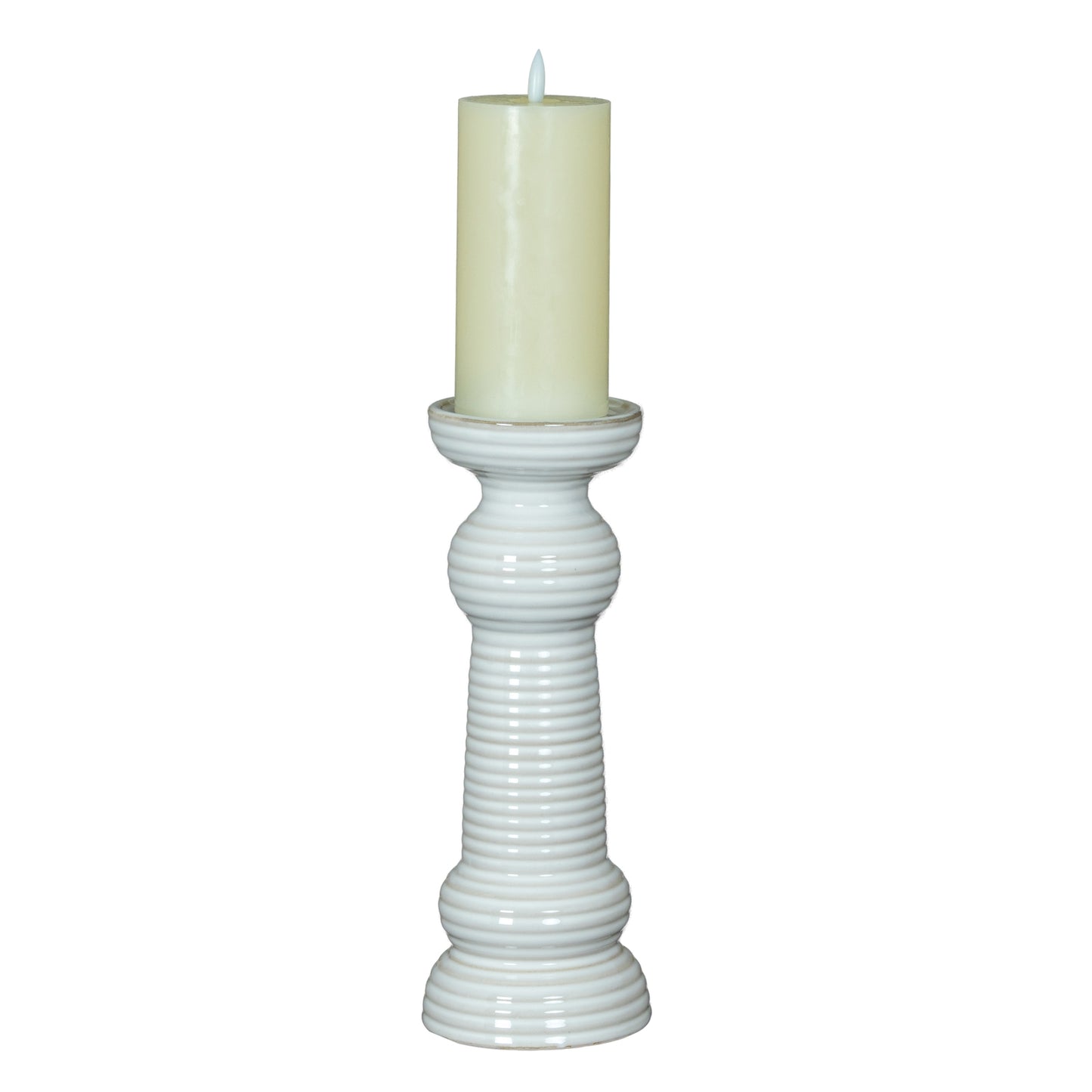 Elara Ceramic Pillar Candle Holder