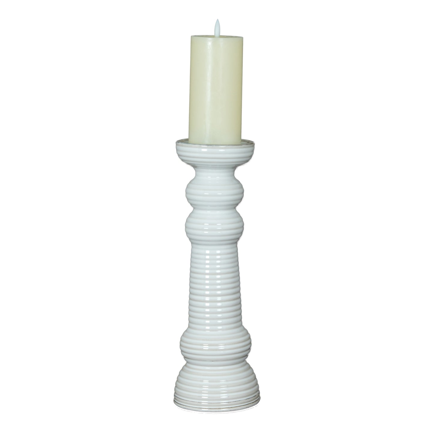 Elara Ceramic Pillar Candle Holder