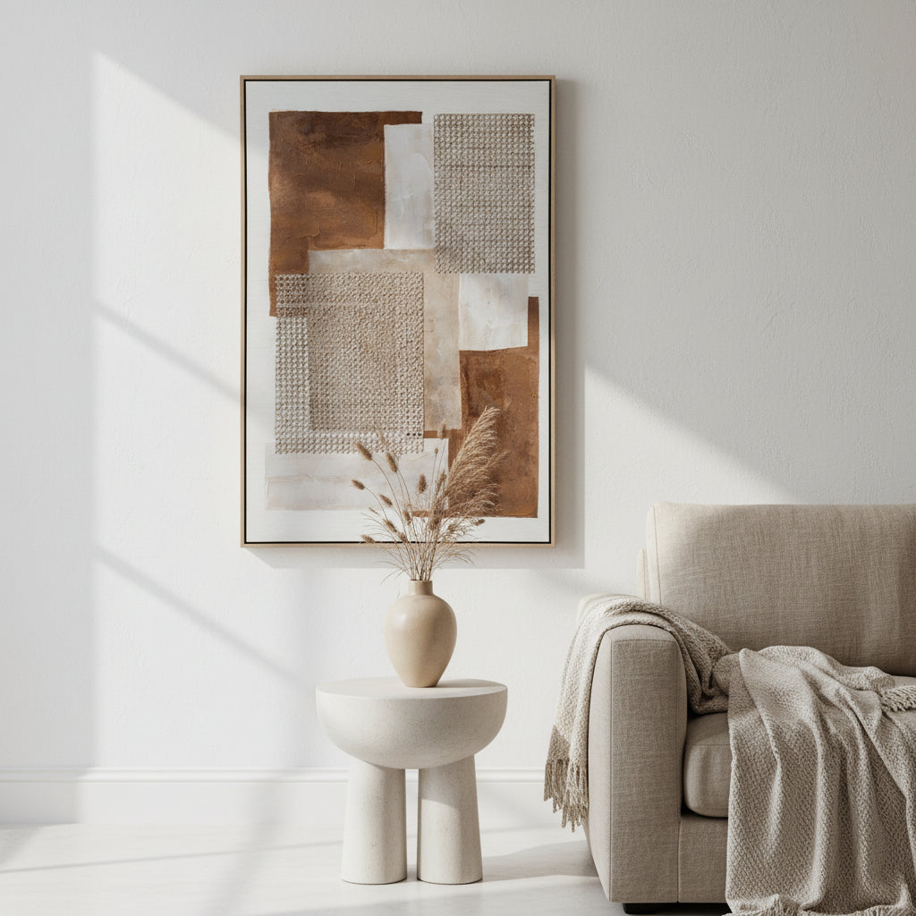 Sedora Hand Painted Canvas In Frame