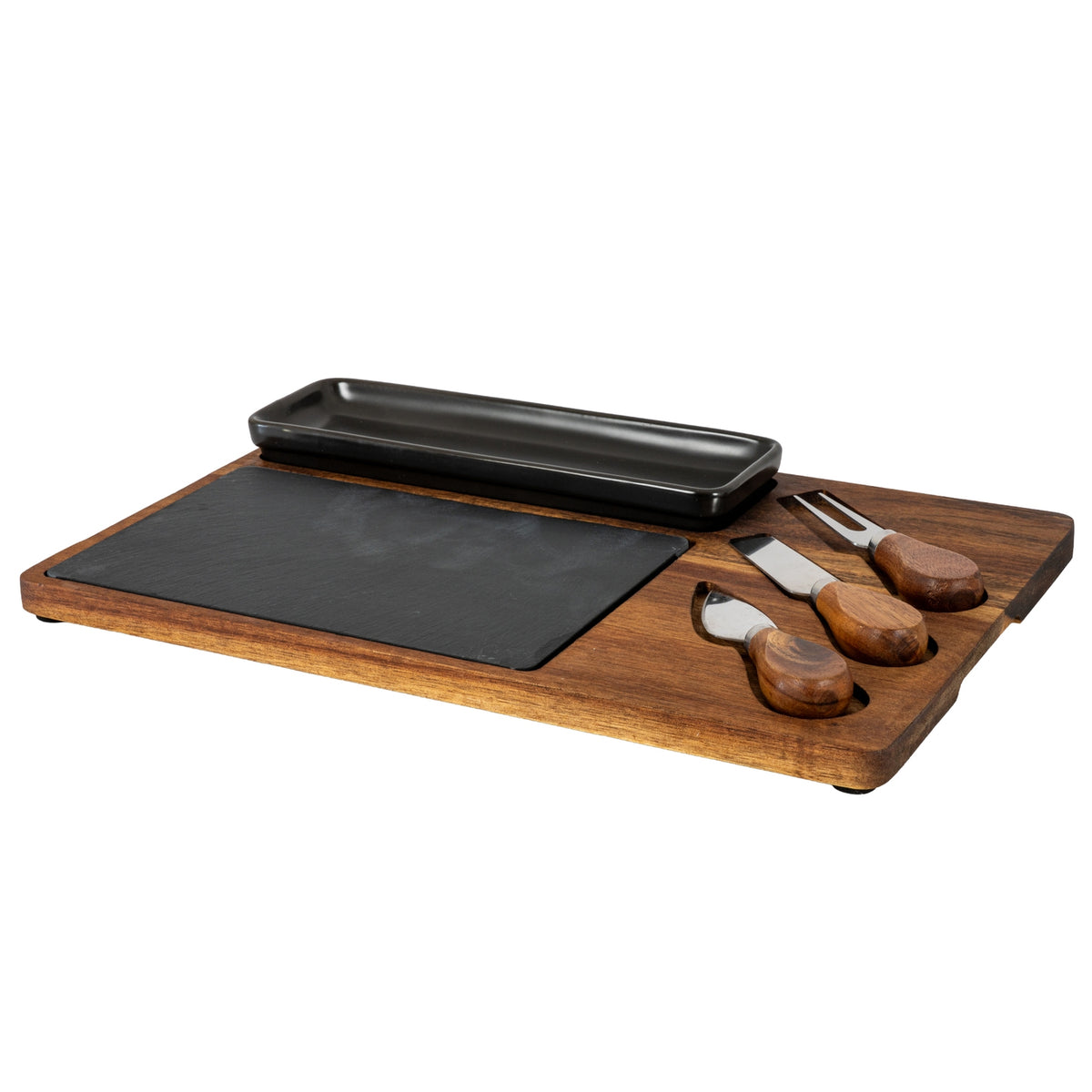 Acacia & Slate Cheese Board Gift Set