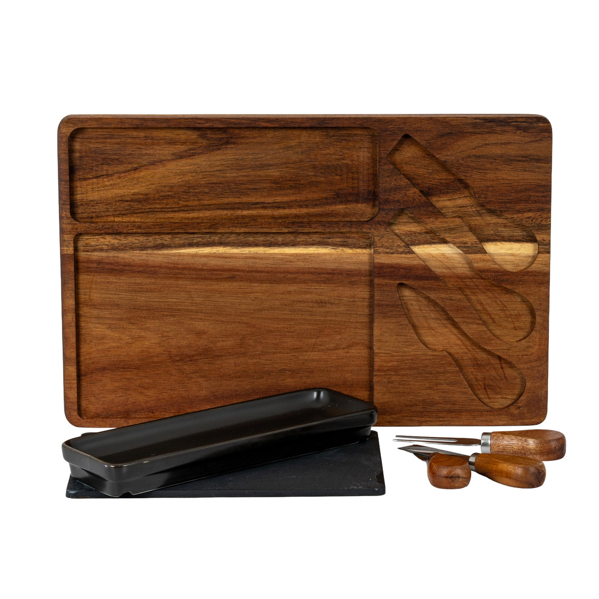 Acacia & Slate Cheese Board Gift Set
