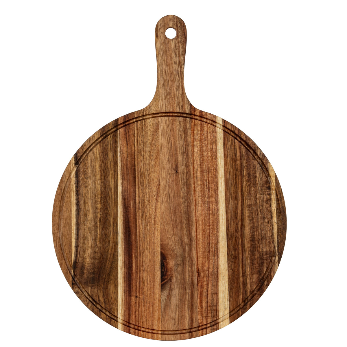 Round Acacia Wood Serving Board