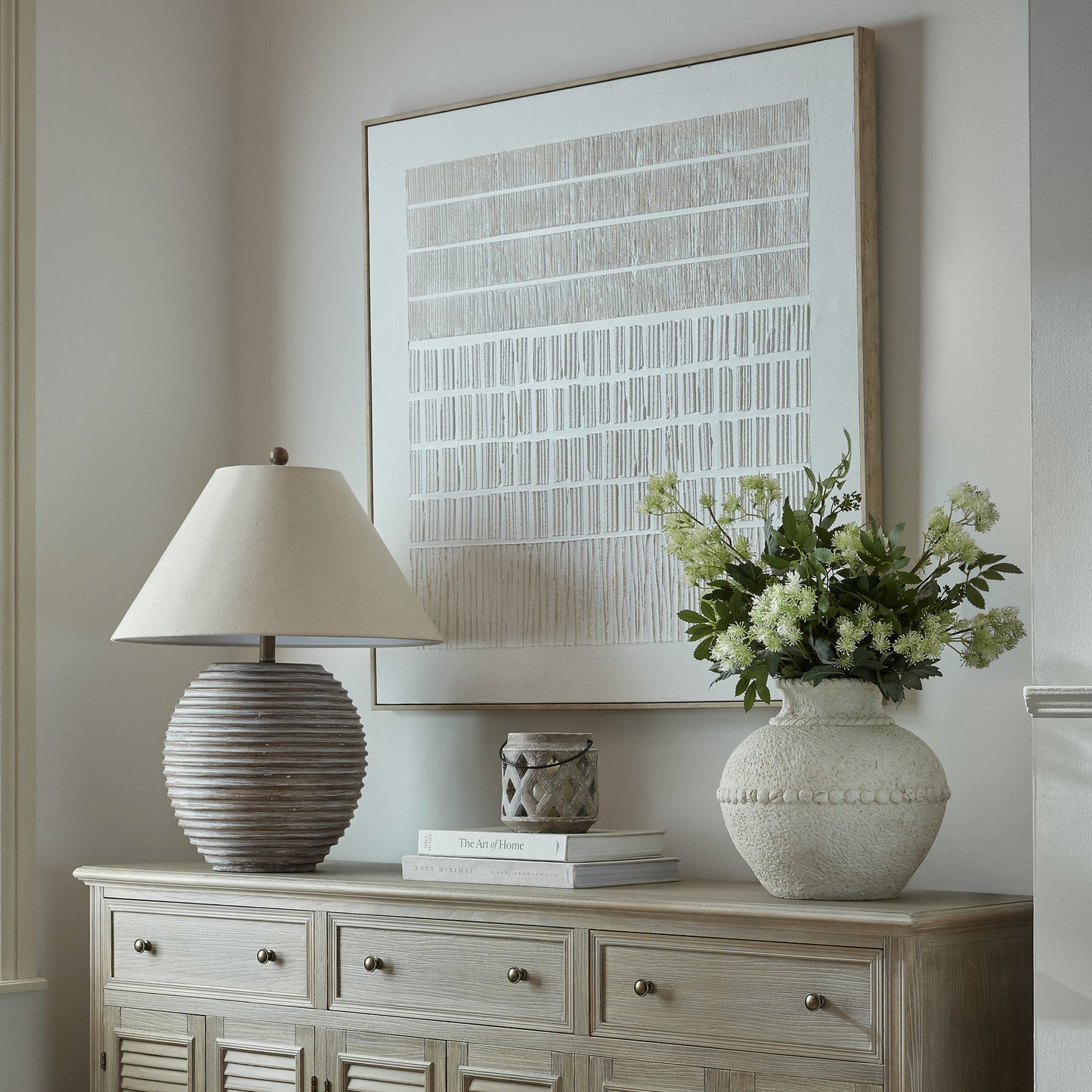 Elowen Textured Framed Wall Art