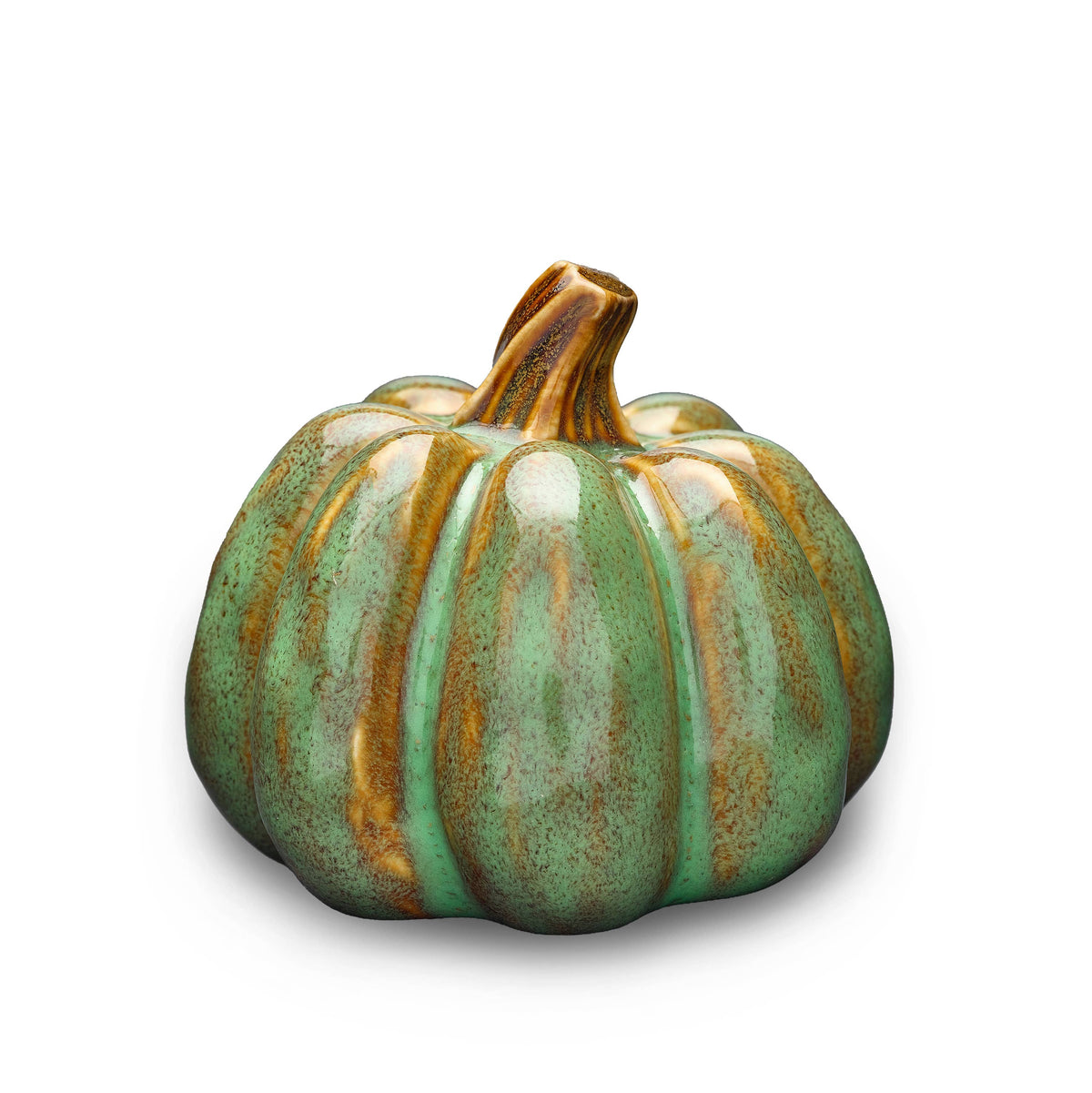 Green Stoneware Pumpkin