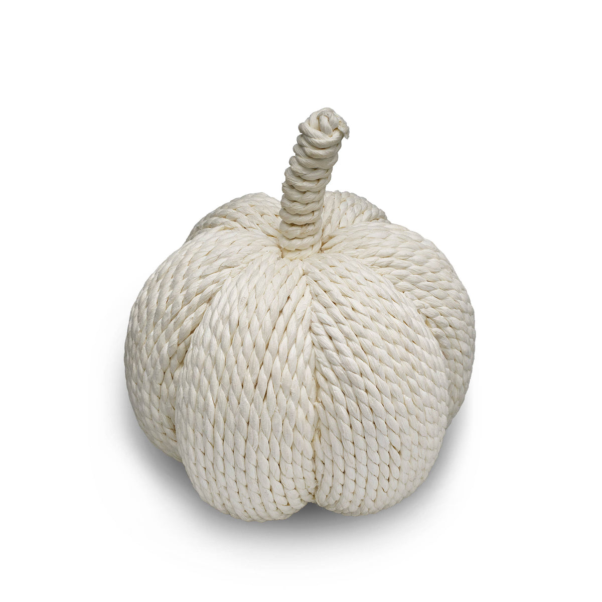 Large White Rope Pumpkin