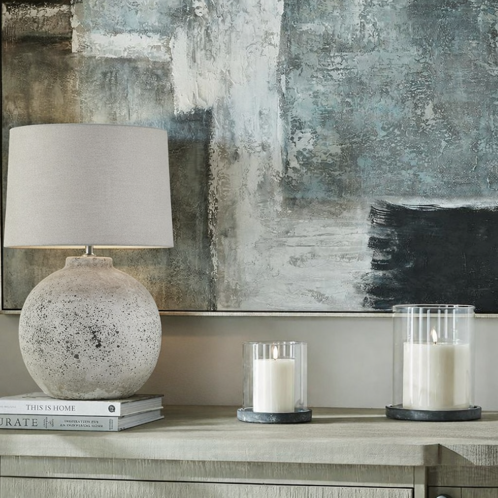Tiber Large Stone Ceramic Lamp