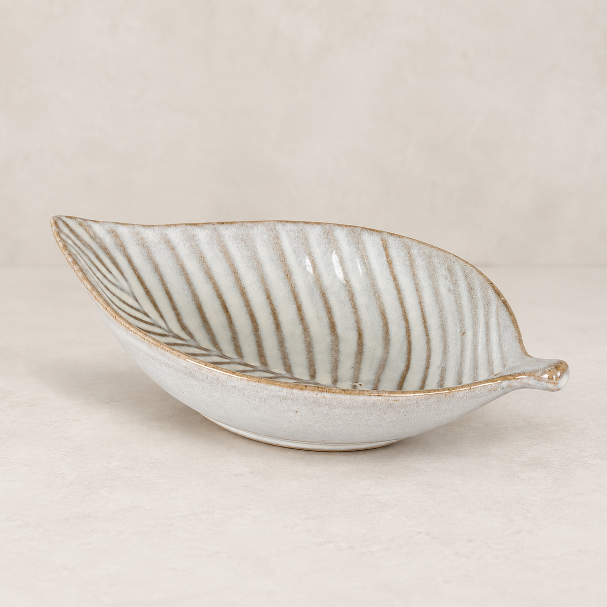 Elm Leaf Ceramic Decorative Dish