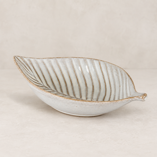 Elm Leaf Ceramic Decorative Dish