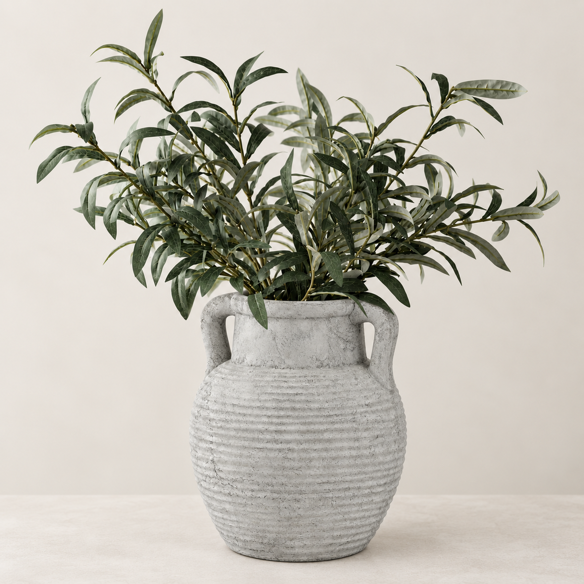 Athena Stone Amphora Vase