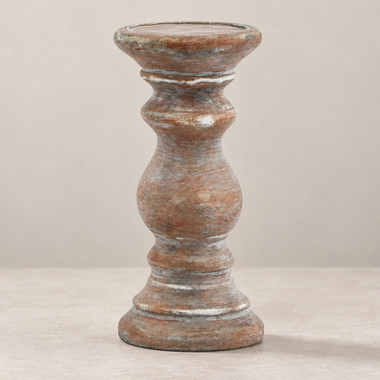 Brown Column Candle Holder – Small