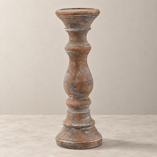 Brown Column Candle Holder – Tall