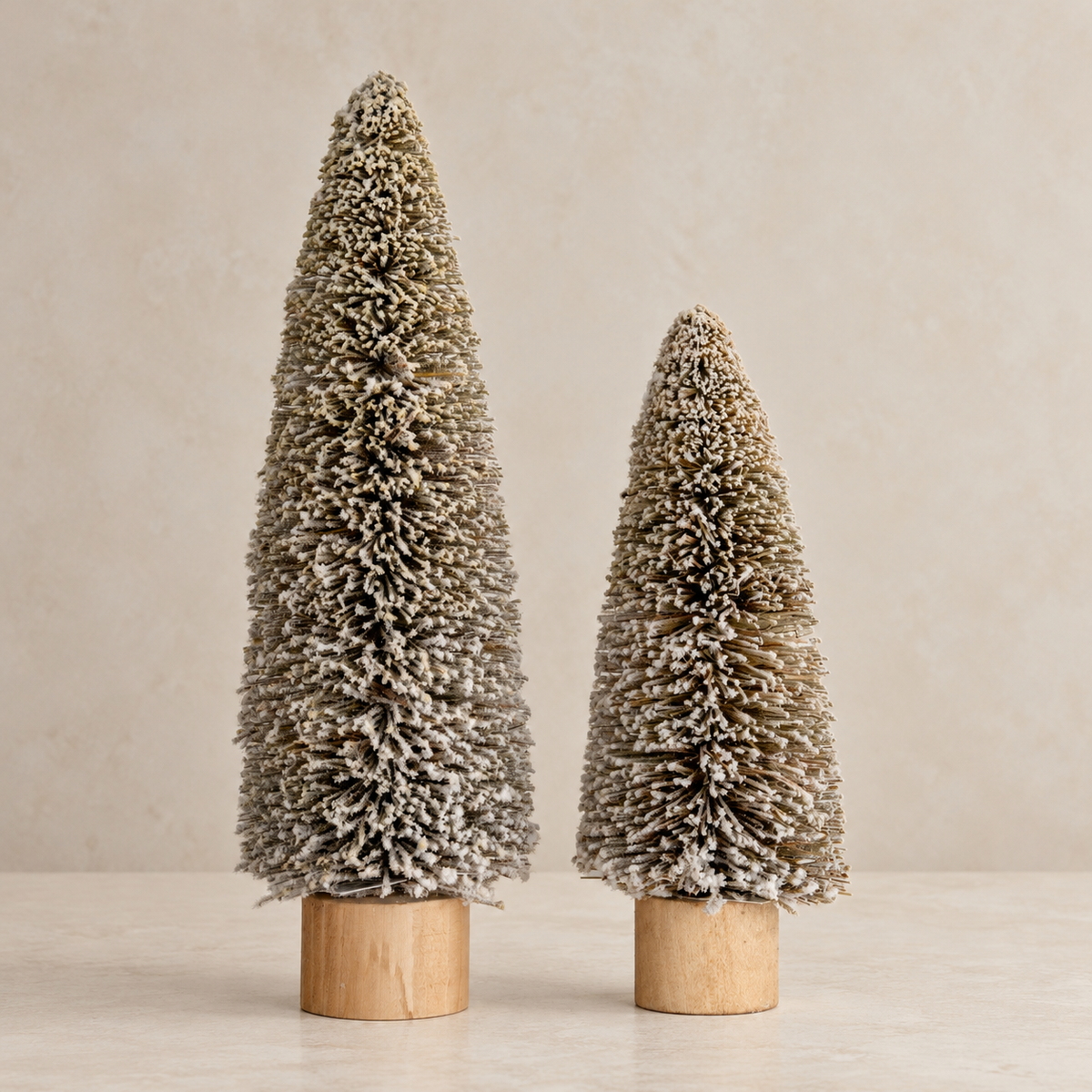 Frosted Brush Christmas Tree